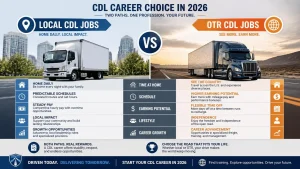 Local CDL Jobs vs OTR Jobs: What New CDL Drivers Must Know in 2026