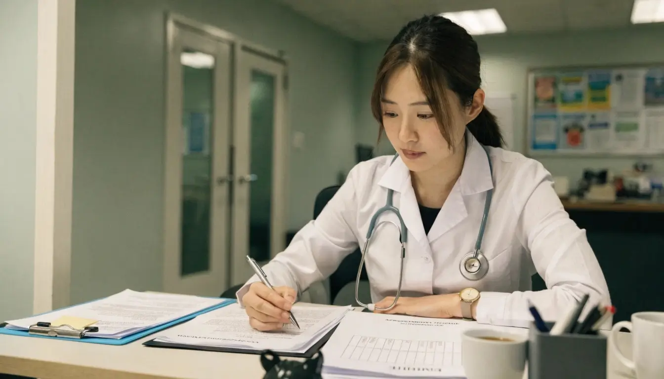 Healthcare professional exploring government jobs vs private jobs options